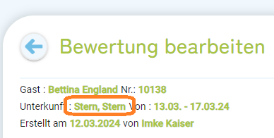 Unterkunft-Schnellinfo im Detail2