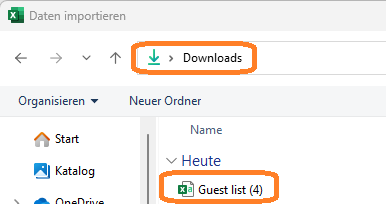 Listen herunterladen & CSV-Download allgemein6
