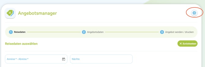 Angebotsmanager - Einstellungen der Online-Buchungsstrecke für Angebote und Reservierungen1