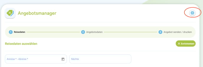 Angebotsmanager - Einstellungen der Online-Buchungsstrecke für Angebote und Reservierungen1