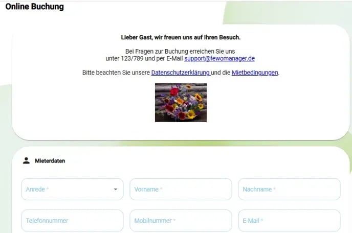 Angebotsmanager - Einstellungen der Online-Buchungsstrecke für Angebote und Reservierungen9
