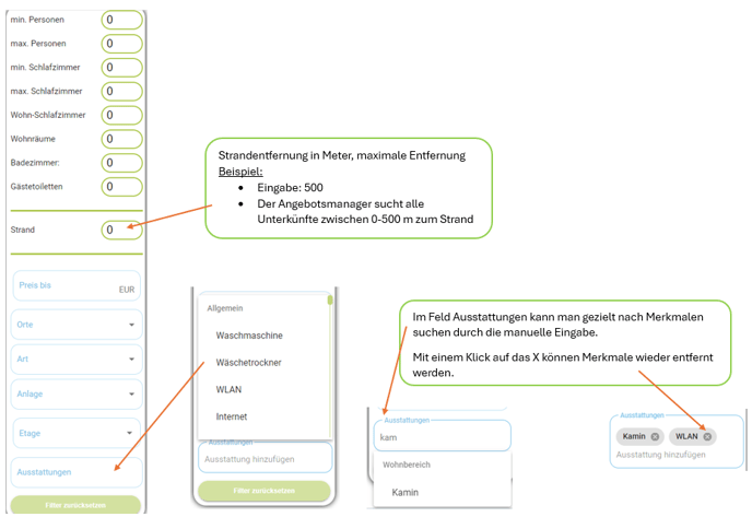 Angebotsmanager - Erklärung der Filter2