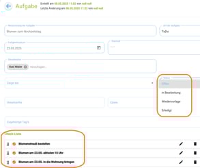 Aufgabenmanager - Aufgabe erledigen2