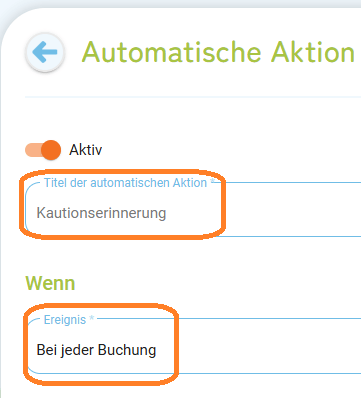 Automatismen - Kautionserinnerung1