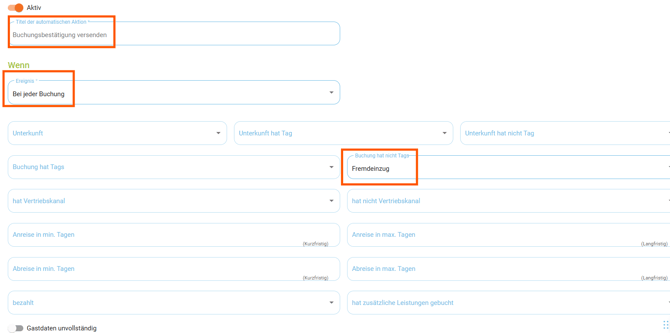 Automatismen - Kopiervorlage Buchungsbestätigungen versenden1