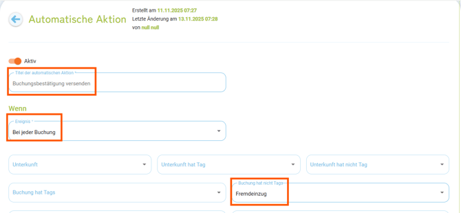 Automatismen - Kopiervorlage Buchungsbestätigungen versenden3