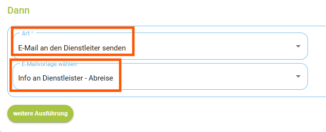 Automatismen - Kopiervorlage Dienstleister über bevorstehende Abreise informieren2