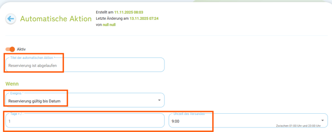 Automatismen - Kopiervorlage Reservierung ist abgelaufen3