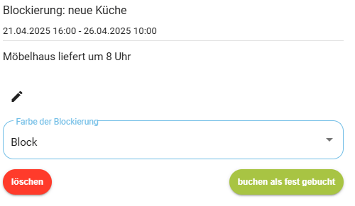 Belegungskalender - Blockierung erstellen5