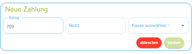 Belegungskalender - Zahlung erfassen2