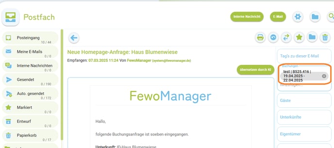 Buchung Reservierung Angebot - Schnellinfo im Detail4