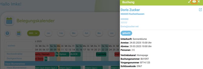 Buchung Reservierung Angebot - Schnellinfo im Detail7