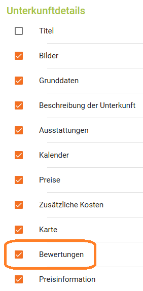 Bewertung bearbeiten und im Homepage Modul anzeigen10