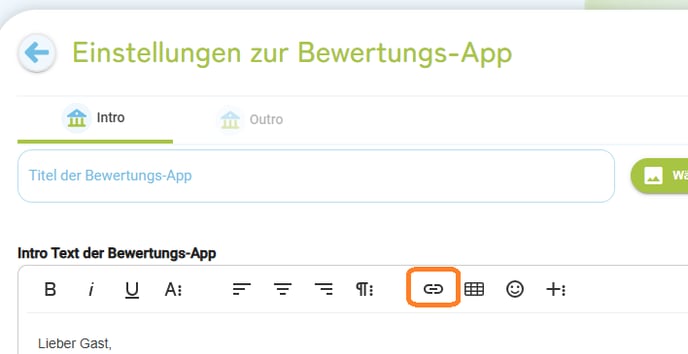 Bewertungen Bewertungsseite individualisieren6