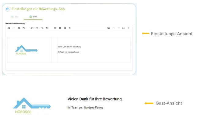 Bewertungen Bewertungsseite individualisieren9