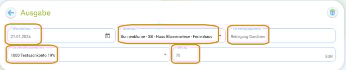 Buchhaltung - Ausgaben erstellen2
