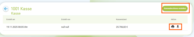 Buchhaltung - Kasse - Kassenabschluss erstellen1