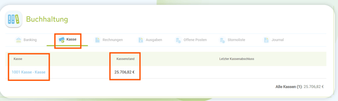 Buchhaltung - Kasse1