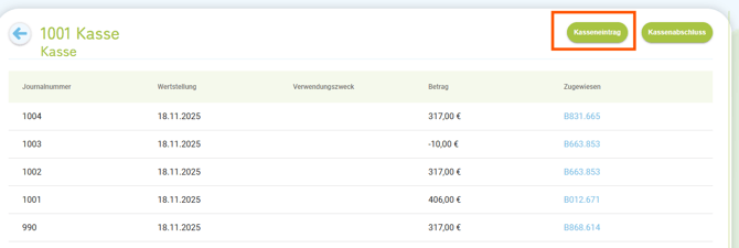 Buchhaltung - Kasse3
