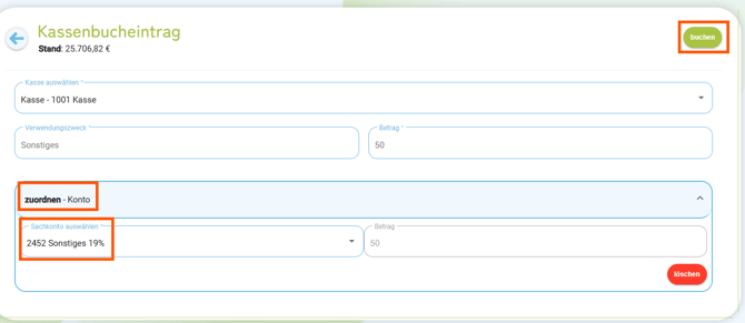 Buchhaltung - Kasse9