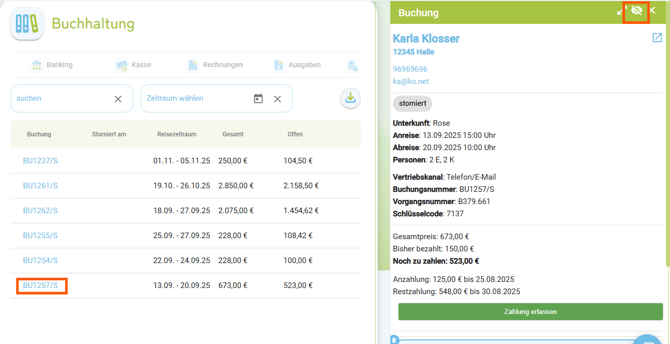 Buchhaltung - Stornoliste2
