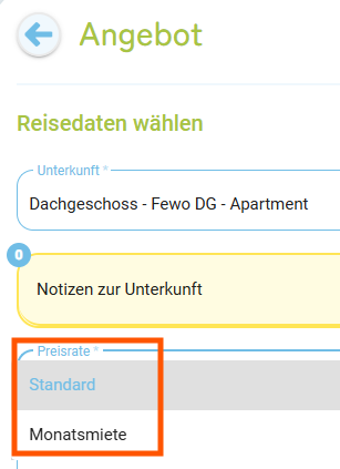 Angebot einer Unterkunft mit mehreren Preisraten erstellen3