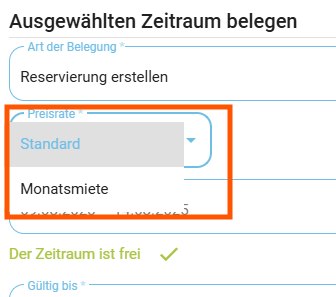 Reservierung einer Unterkunft mit mehreren Preisraten erstellen5