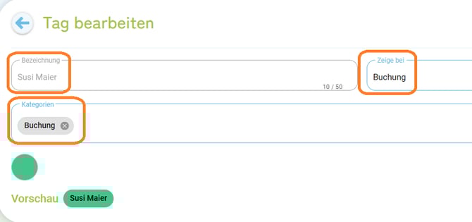 Buchung - Dienstleister zuordnen1