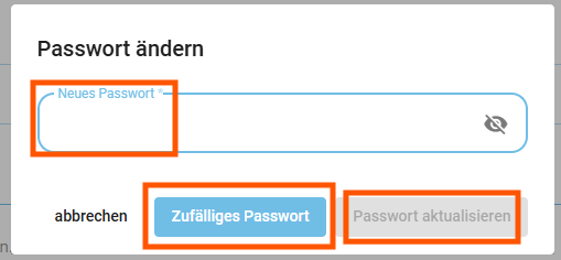 Dienstleister Login ändern5