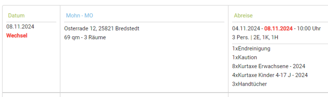 Vorbereitungen für die Reinigungsliste1