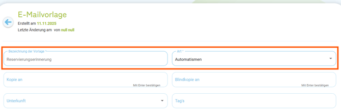 E-Mailvorlage - Kopiervorlage Reservierungserinnerung1