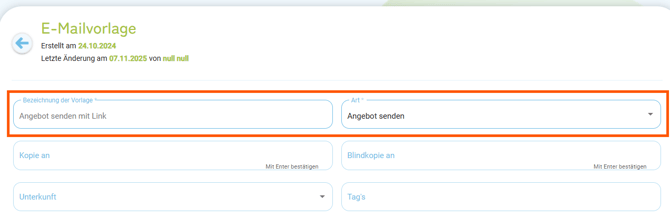 E-Mailvorlage - Kopiervorlage Vorlage mit Link zur Angebotsbuchung1