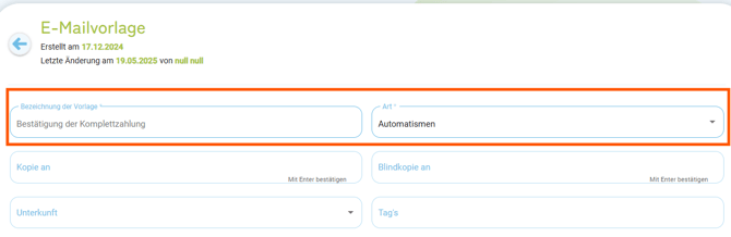E-Mailvorlage - Kopiervorlage Zahlungseingangsbestätigung Komplettzahlung1