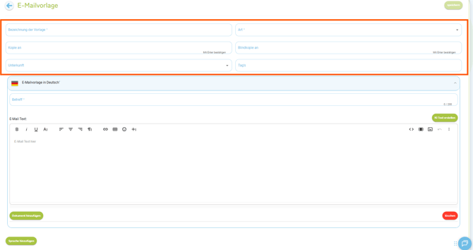 E-Mailvorlage - erstellen2