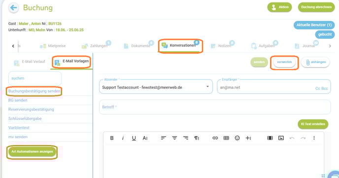 Variablen prüfen in E-Mailvorlage1