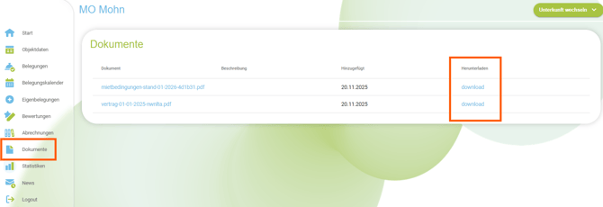Eigentümer Login - Dokumente2