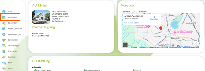 Eigentümer Login - Objektdaten1