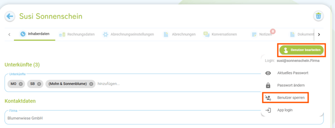 Eigentümer Login sperren2