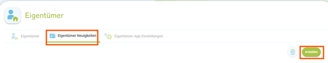 Eigentümer-Login - Eigentümer-Neuigkeiten verfassen1