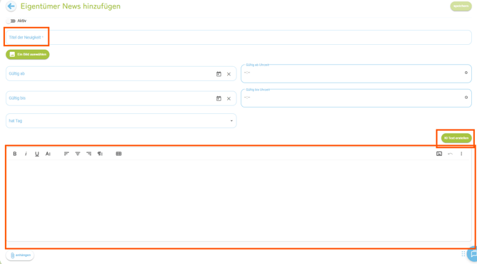 Eigentümer-Login - Eigentümer-Neuigkeiten verfassen3