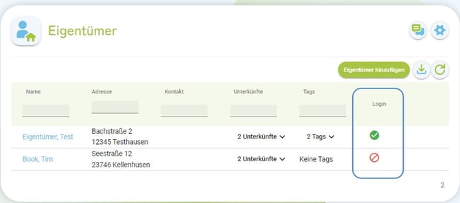 Eigentümer-Login Login erstellen1