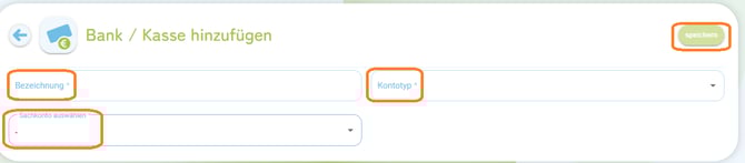 FiBu Einstellungen - Kassen und Bankkonten erstellen2