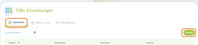 Sachkonto erstellen1