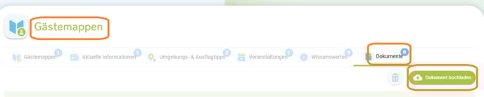 Dokumente in der Gästemappe anzeigen1