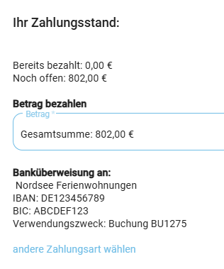 Gästemappe - Zahlungsfunktion anbieten1