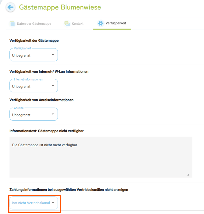 Gästemappe - Zahlungsfunktion ausblenden1