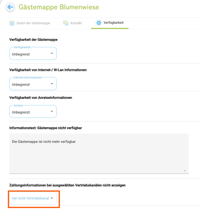 Gästemappe - Zahlungsfunktion ausblenden1