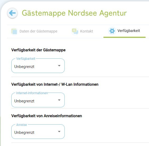 Gästemappe - empfindliche Daten zeitlich begrenzt anzeigen1