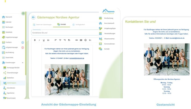 Ihre Kontaktdaten in der Gästemappe1