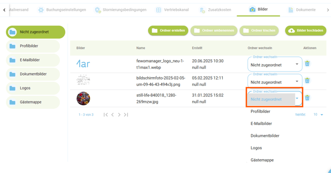 Globale Einstellungen - Bilder hochladen4
